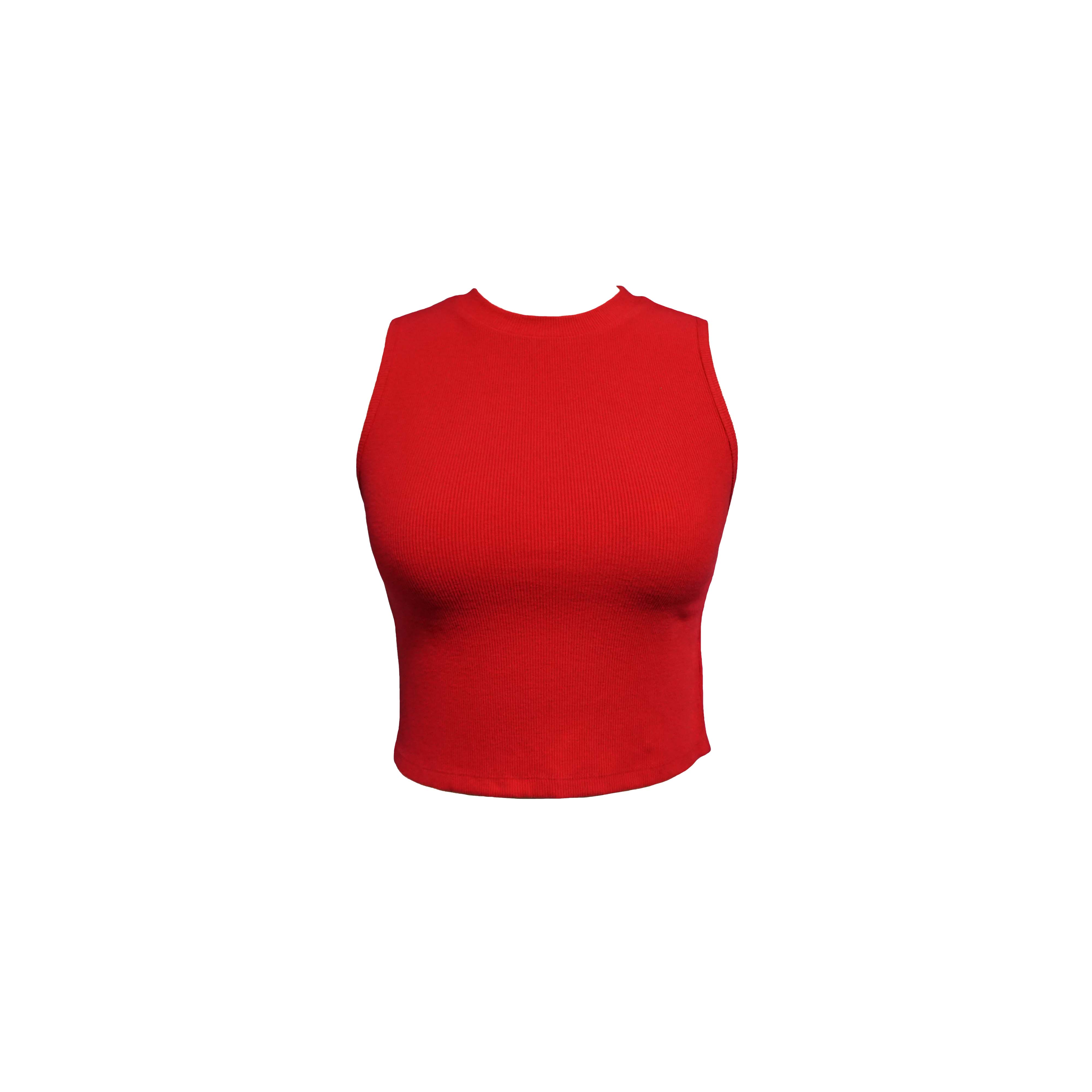 Red cotton vest